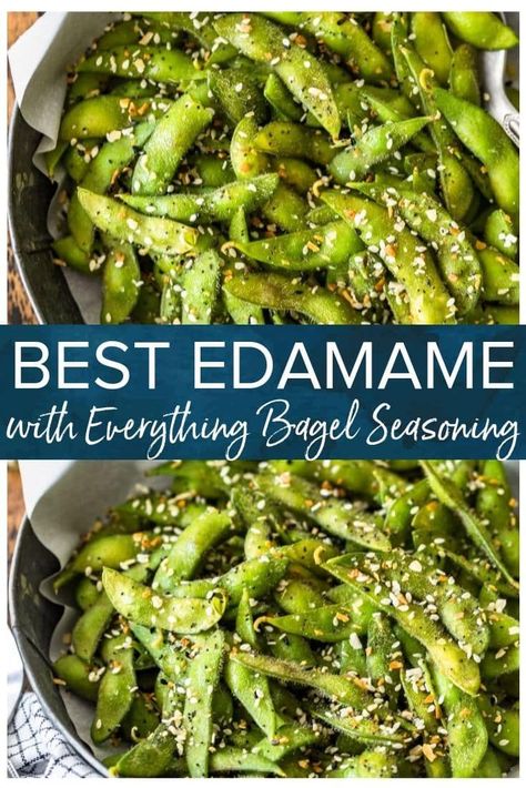 edamame Seasoned Edamame Recipe, Edamame Recipes Healthy, Seasoned Edamame, Edamame Recipe, Edamame Recipes, Healthy Munchies, Dorm Food, Everything Bagel Seasoning, Recipes To Cook