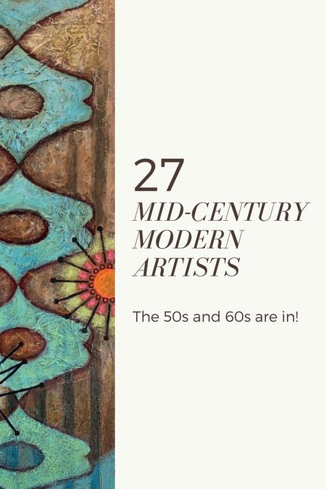 Diy Mid Century Modern Decor, Mid Century Diy, Midcentury Wall Art, Modern Art Diy, Mid Century Modern Painting, Mid Century Artwork, Mid Century Modern Wall Decor, Diy Mid Century, Mid Century Painting