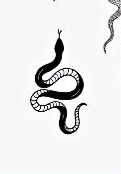 Simple Black Tattoos, Tattoo Cobra, Black Snake Tattoo, Traditional Snake Tattoo, Cobra Tattoo, All Black Tattoos, Serpent Tattoo, Tattoo Shading, Traditional Style Tattoo