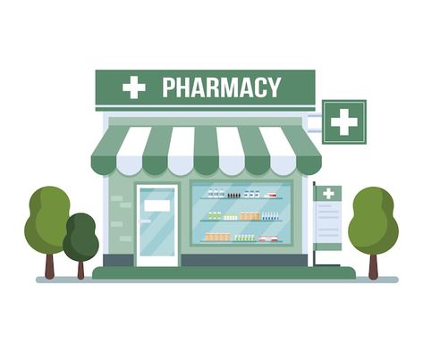 Pharmacy Illustration Art, Pharmacy Drawing, Pharmacy Cartoon, Pharmacy Illustration, Pharmacy Building, Pharmacy Icon, Photo Editing Apps Iphone, Health Icon, Building Drawing