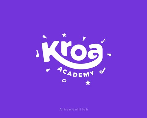 Kroa Academy Logo Connect Logo Design, School Logo Design Ideas, Kids Brand Logo, Academy Logo Design, Academy Branding, Fun Logo Design, Logo Doodle, Academy Design, Connect Logo