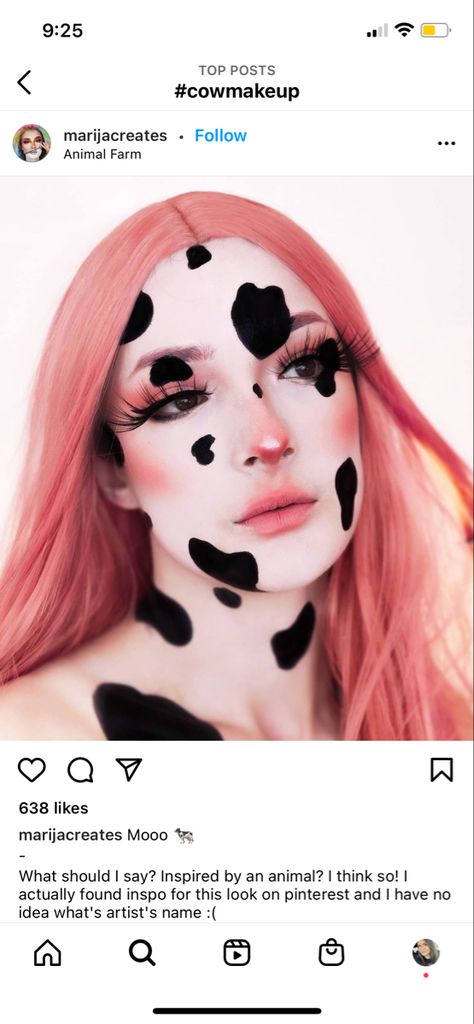 Cow Face Painting Halloween, Cow Makeup Face, Cow Makeup Halloween, Cow Face Paint, Cow Make Up, Pregnancy Costumes, Cow Costume, Cow Face, 2024 Halloween