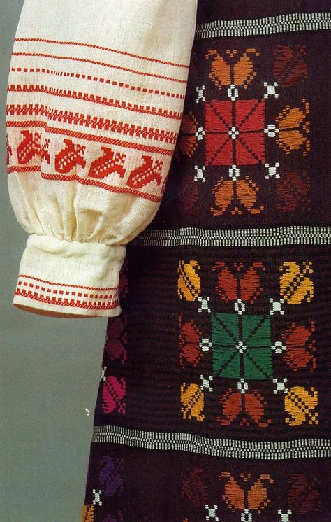 details of handwoven sleeve and apron for traditional lithuanian folk costume. Lithuanian Clothing, Lithuanian Flag, Folk Clothing, Folk Dresses, Folk Fashion, Traditional Fashion, Folk Costume, My Heritage, Fantasy Clothing