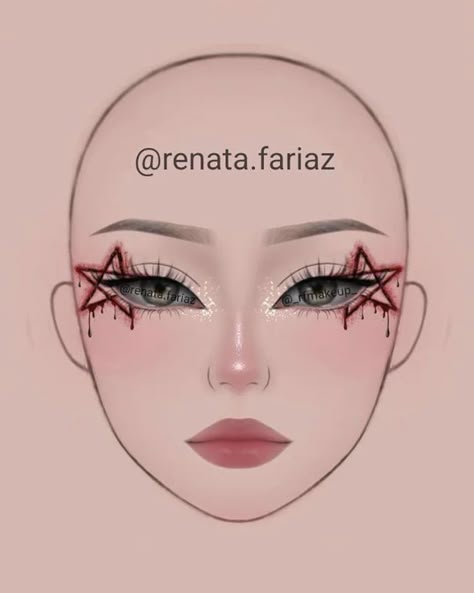 Maquillage Goth, Goth Eye Makeup, Vampire Bride, Creepy Makeup, Anime Eye Makeup, Makeup Drawing, Halloween Makeup Pretty, Cute Eye Makeup, Makeup Face Charts