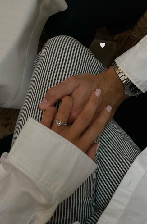 Fancy Dinner Aesthetic, Dinner Aesthetic, Couple Holding Hands, Cute Engagement Rings, Couples Vibe, The Love Club, My Kind Of Love, Engagement Announcement, Paris Outfits