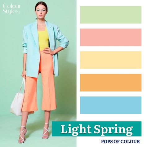 Light Spring Patterns, Light Spring Style, Light Spring Color Combinations, Light Spring Neutrals, Light Spring Clothes, Light Spring Color Analysis, Light Spring Color Palette Outfits, Light Spring Outfits, Light Spring Palette