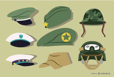 Military Hat Set #AD , #Affiliate, #SPONSORED, #Set, #Hat, #Military Military Hat Drawing, Turtle Reference, Beret Drawing, Military Salute, Wwii Women, Cap Drawing, Korean Military, Skincare Fridge, Military Hats