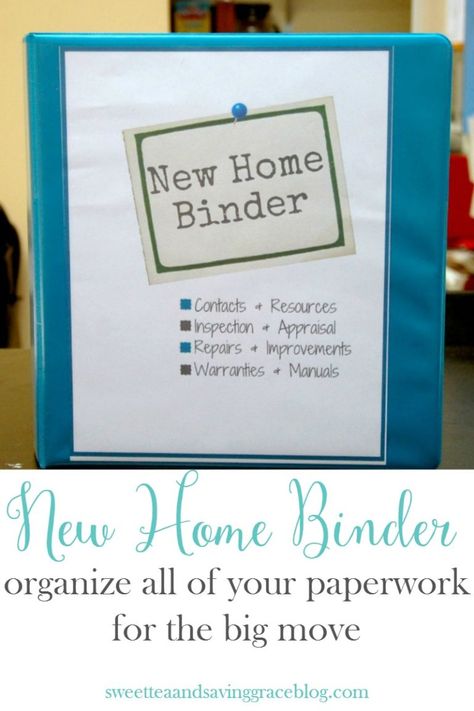 New Home Binder, Buying First Home, New Home Checklist, Home Binder, Fit Woman, Home Management Binder, Saving Grace, Interior Minimalista, Big Move