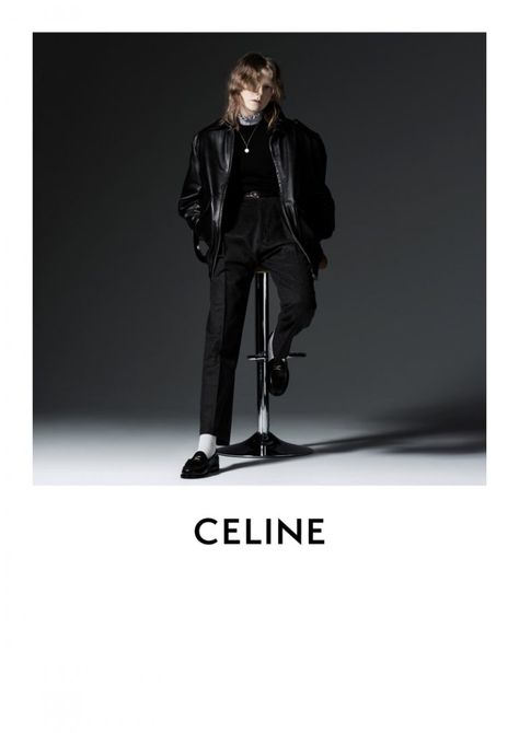 Celine Campaign, Commercial Ideas, Soft Industrial, Digital Campaign, American Model, Hedi Slimane, Textiles Fashion, Ad Campaign, In The Studio