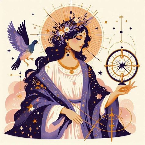 Asteria Tattoo, Asteria Goddess Aesthetic, Scylla Art, Asteria Greek Mythology, Hestia Art Greek Mythology, Astraea Goddess, Selene Goddess, Amphititre Goddess, Asteria Goddess