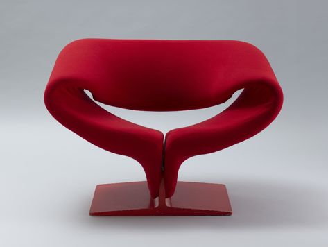 Ribbon Chair, Pierre Paulin, Unique Chair, Interiors Online, Intelligent Design, Tubular Steel, Architecture And Design, Comfortable Chair, Painted Wood