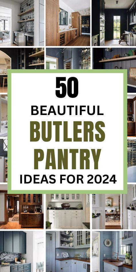 Elevate your home’s organization and style with these stunning butler’s pantry ideas! Click to see more and follow us for more inspiring home decor ideas! ✨🏡

From sophisticated cabinetry and smart storage solutions to beautiful countertops and lighting, discover how to create a space that’s both practical and luxurious. Perfect for enhancing your kitchen’s efficiency while adding a touch of elegance. Butler Pantry Glass Cabinets, How To Make A Butlers Pantry, Butlers Pantry Breakfast Nook, Butler Pantry Entry, Butler’s Pantry Door, Butler Pantry Design Layout, Pantry Ideas With Countertop, Butler Pantry Cabinets Built Ins, Pass Through Pantry Ideas