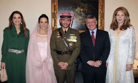 Queen Rania, Princess Salma, Prince Hussein, King Abdullah,  Prince Hashem and Princess Iman Queen Noor, Jordan Royal Family, King Abdullah, Queen Rania, Royal Weddings, Prince And Princess, Royal Wedding, King Queen, Royals