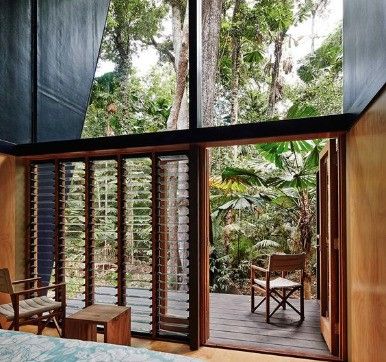 20+ Best Louvre Door and Window Design Ideas (2020) Jalousie Window, Louvre Doors, Louvre Windows, Door And Window Design, Louver Windows, Tropical Architecture, Tropical House, Tropical Houses, Eco Friendly House