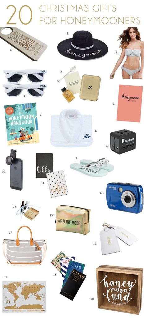 Christmas Gifts for Travellers & Honeymooners | SouthBound Bride Honeymoon Gifts For Bride, Honeymoon Basket Ideas, Honeymoon Gift Ideas, Honeymoon Gift Baskets, Engagement Gift Baskets, Honeymoon Gift, Honeymoon Gifts, Honeymoon Packages, Honey Moon