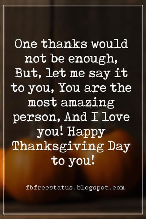 Thanksgiving Messages For Cards, One thanks would not be enough, But, let me say it to you, You are the most amazing person, And I love you! Happy Thanksgiving Day to you!  #thanksgivingmessages #cardsmessages #thanksgiving #happythanksgivingmessages Happy Thanksgiving My Love, Always Here For You Quotes, Happy Thanksgiving Messages, Messages To Friends, Happy Thanksgiving Wallpaper, Weekly Quotes, Happy Thanksgiving Images, Thanksgiving Messages, Thanksgiving Photos