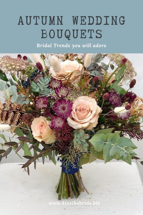 Wedding Bouquets For September, Wedding Bouquets Fall Rustic, November Wedding Flowers Uk, Autumn Rose Bouquet, Fall Bridal Bouquet November, Fall Wedding Bouquets September, Late Summer Wedding Flowers, Real Flower Wedding Bouquets, Fall Bouquet Flowers