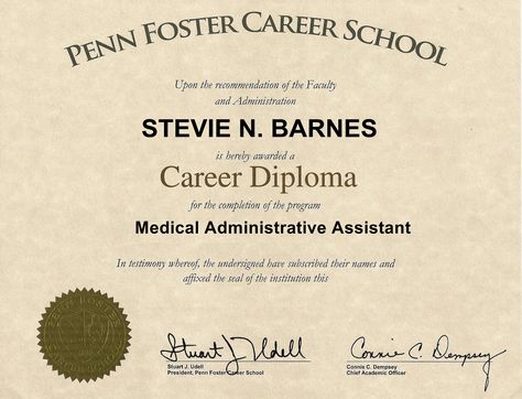 @Stevie Barnes  #choose2bmore  http://www.pennfoster.edu/ Penn Foster High School, Medical Administrative Assistant, Bachelor Of Science In Nursing, Nursing License, Medical Transcription, Healthcare Careers, School Diploma, Emergency Medical Technician, Medical Billing And Coding