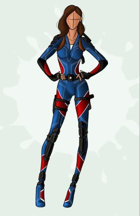 Female Hero Costumes Design, Supper Hero Costume, Characters Outfits, Super Suit Design, Marvel Superhero Outfits Design Female, Marvel Suits Design, Female Spiderman Suit, Navy Blue Superhero Suit Female, Superhero Outfits Design Female