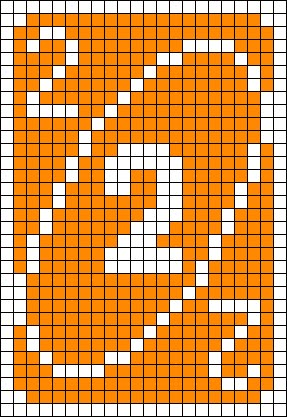 Alpha pattern #70548 | BraceletBook Pixel Uno Card, Pixel Art Uno Reverse Card, Modele Pixel Art, Minecraft Banner Designs, Uno Cards, Cross Stitch Boards, Easy Pixel Art, Perler Bead Templates, Pixel Art Grid