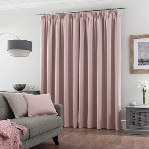 Audrey Hepburn Bedroom, Blush Curtains, Curtains Dunelm, Pencil Pleat Curtains, Pleat Curtains, Curtain Styles, Living Room Tv Unit, Curtain Sizes, Refresh Your Home