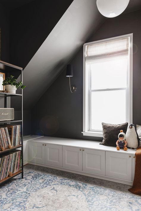 Our nearly finished 'snug' built-in cabinets and storage box // via Yellow Brick Home #YBHDIY #diybanquette #diystoragebench #organization Ikea Bench Seat Hack, Ikea Window Seat, Inset Cabinet Doors, Ikea Bench, Diy Built In, Ikea Built In, Window Bench, Yellow Brick Home, Bench Mudroom