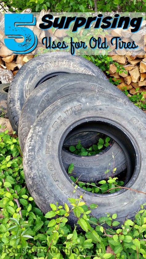 Uses For Old Tires, Recycling Hacks, Reuse Old Tires, Reuse Recycle Repurpose, Tire Garden, Diy Recycled Projects, Cars Ideas, Plastic Bottle Flowers, Outdoor Aesthetic