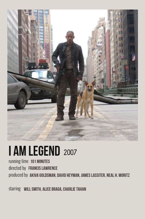 I Am Legend Poster, Dog Movie Poster, Charlie Tahan, Alice Braga, Movie Character Posters, Action Movie Poster, Sole Survivor, I Am Legend, Classic Films Posters