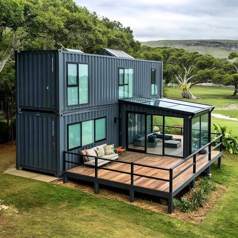 CONTAINER HOME INSPO | DESIGNS | Check Out The Step-by-Step Instructed Container Home Plans included in our E-Book-> Link available in @containerhomesdaily Bio🧨 - - This… | Instagram Container Homes Australia, Container Home Plans, Container Homes For Sale, Shipping Container Cabin, Shipping Container Home Designs, Shipping Container House Plans, Container Houses, Shipping Container Home, Container Buildings