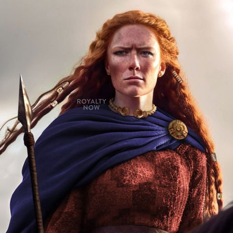 Who was the Celtic warrior Queen Boudica, and what did she look like? — RoyaltyNow Warrior Queen Tattoo, Defined Cheekbones, Queen Boudica, Iceni Tribe, Narrow Nose, Blue Face Paint, High Forehead, Celtic Warrior, Celtic Warriors