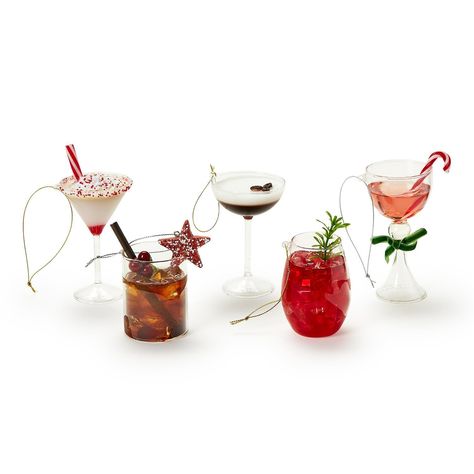 82473 | Holiday Cheer 20 Pc Cocktail Drink Ornament Unit Includes 5 Signature Drinks Peppermint Martini, Cocktail Drink, Hot Toddy, Espresso Martini, Holiday Cocktails, Aperol Spritz, Good Enough, Cocktail Drinks, Candle Gift