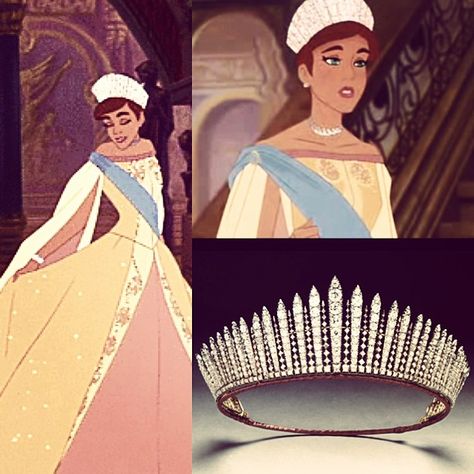 As a kid I used to watch Anastasia (I still do) and I've always loved the movie. *The Movie was a gift from my parents to me* Although, ever since I was a kid, the thing that impressed me the most ... Anastasia Crown Diy, Anastasia Outfit Disney, Anastasia Tiara, Anastasia Crown, Anastasia Hair, Princess Core Aesthetic, Anastasia Cosplay, Anastacia Disney, Royal Blue Quince