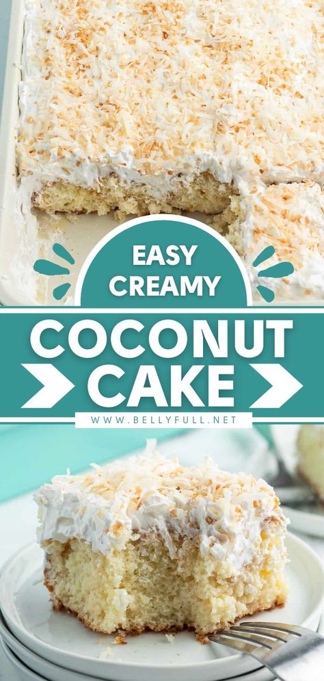 No one would ever guess this Coconut Cake recipe starts from a box mix! Infused with triple the coconut, every bite of this moist, melt-in-your-mouth Mother's Day cake is creamy and dreamy. Such an… Coconut Cake From Cake Mix Boxes With Pudding, Coconut Poke Cake From Cake Mix Boxes, Box Coconut Cake Recipe, Easy Coconut Cake 4 Ingredients, Coconut Cake From Cake Mix Boxes Easy, Coconut Poke Cake With Cream Of Coconut, Cake Mix Coconut Cake Recipe, Coconut Bundt Cake From Cake Mix Boxes, Coconut Cake Recipe With Box Cake