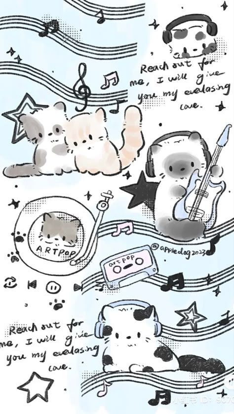 I Phone 7 Wallpaper, Wallpaper Gatos, Cocoppa Wallpaper, Iphone Wallpaper Kawaii, 강아지 그림, Wallpaper Doodle, Iphone Wallpaper Themes, Cute Simple Wallpapers, Dessin Adorable