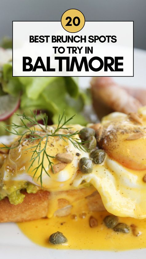 Best Brunch Spots to Try in Baltimore Baltimore Restaurants, Baltimore Inner Harbor, Crab Feast, Brunch Restaurants, Club Sandwich, Brunch Spots, Great Restaurants, Best Breakfast, Dining Experiences