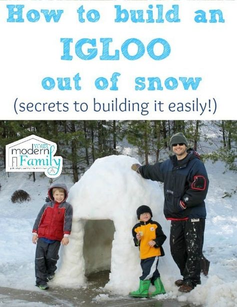 How to build an igloo (directions & pictures) Check out the hack! I love this secret tip that made it so easy! Building an igloo can be quick & fun when you know how to do it! #Igloo #Buildinganigloo #Snowday #Snowfun #snowyday #kids Build An Igloo, Snow Activity, Cold Weather Hacks, Igloo Building, Snow House, Snow Activities, Fun Winter Activities, Winter Activities For Kids, Snow Much Fun