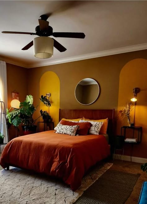 Sun Bedroom Ideas, Afro Eclectic Living Room, Afrobohemian Bedroom, Afro Bedroom Decor, Nigerian Bedroom Decor Ideas, Africa Themed Bedroom, Afrocentric Studio Apartment, Rustic African Decor, Afro Chic Decor