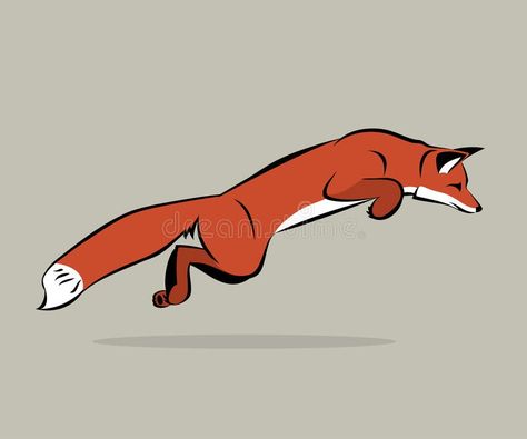 Jumping Fox Illustration, Fox Jumping Drawing, Fox Jumping, Fox Vector, Jumping Fox, Felt Patches, Fox Running, Fox Drawing, Felt Patch