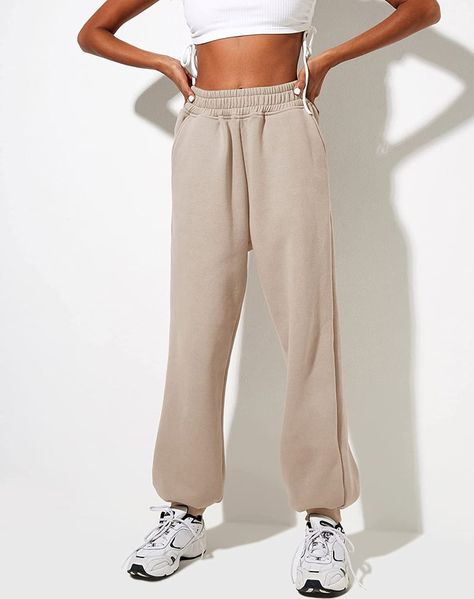 Comfy Joggers: Yovela Cinch Bottom Sweatpants Light Brown Sweatpants Outfit, Brown Sweatpants Outfit, Angel Embroidery, Brown Sweatpants, Brown Mushroom, Sweatpants Outfit, Girls Rock, Tracksuit Bottoms, Oversize Hoodie