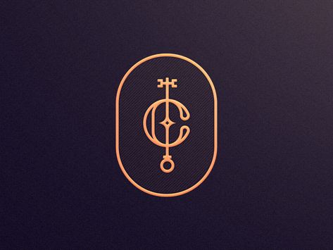 C by masē | Dribbble | Dribbble Logo Designs, Design Services, Logo Design, Frame, Gold, Black, Design