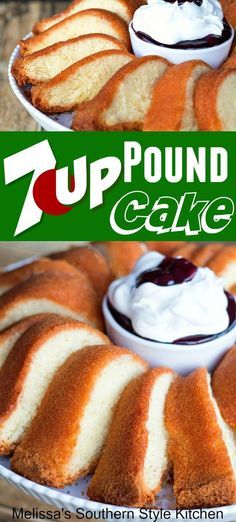 7 Up Pound Cake, 7up Cake Recipe, 7 Up Cake, Southern Pound Cake, 7up Pound Cake, Pound Cake Recipes Easy, 7 Up, Dessert Toppings, Bundt Cakes Recipes