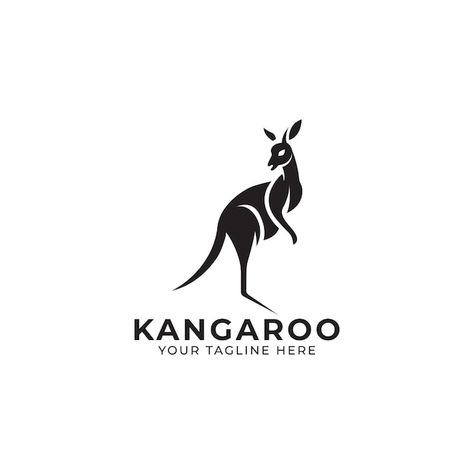 Kangaroo animal logo design vector illus... | Premium Vector #Freepik #vector Kangaroo Animal, Animal Logo Design, Kangaroo Stuffed Animal, Kangaroo Logo, Logo Psd, Pet Logo Design, Technology Icon, Card Banner, Poster Invitation