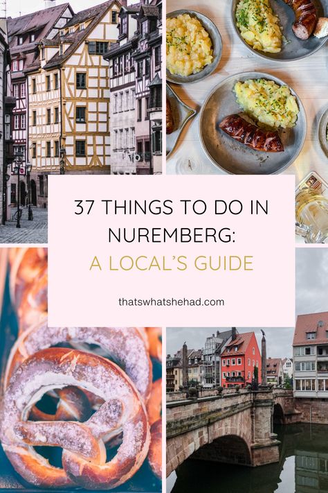 A Local's Guide for What to Do in Nuremberg Nuremberg Christmas Market, Germany Travel Destinations, South Germany, Regensburg Germany, Oktoberfest Germany, Germany Food, Germany Trip, Germany Travel Guide, Germany Vacation