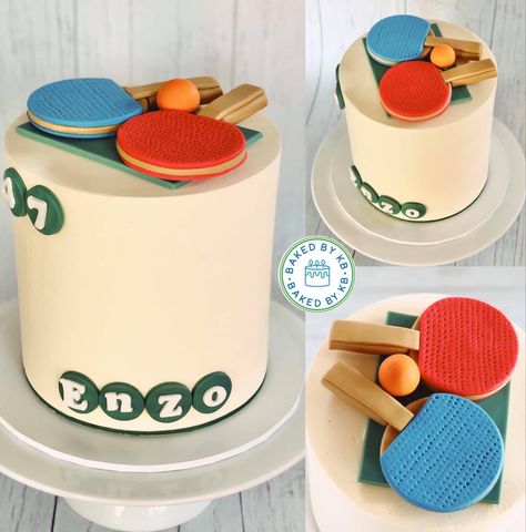 Table Tennis cake Table Tennis Cake Design, Table Tennis Birthday Cake, Table Tennis Cake, Ping Pong Cake, John Cake, Sports Birthday Cakes, Tennis Cake, Tennis Party Decorations, Cake Design For Men