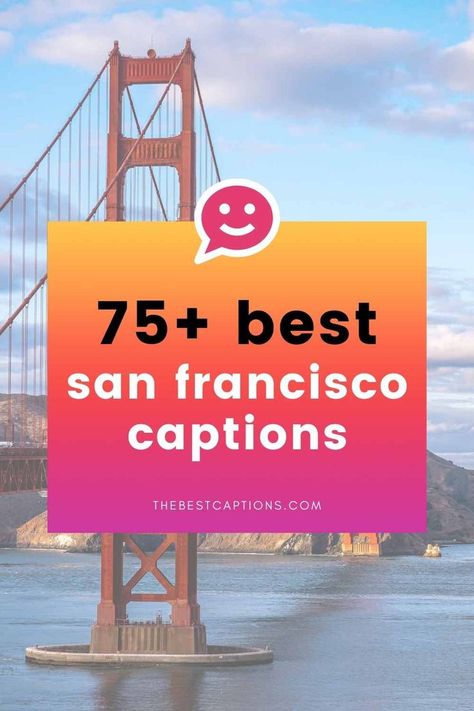 Bridge Quotes, San Francisco Bridge, City Quotes, Ig Captions, Golden City, Caption For Yourself, Cool Captions, Travel Instagram, City Hall