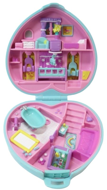 1994 Polly Pocket Babytime Fun Bluebird Toys Polly Pocket Playset, 1990s Polly Pocket, 2000s Polly Pocket, Polly Pocket World, Polly Pocket Keepsake Collection, Bluebird Vintage, Polly Pocket 2000 Sets, Tin Art, Polly Pocket