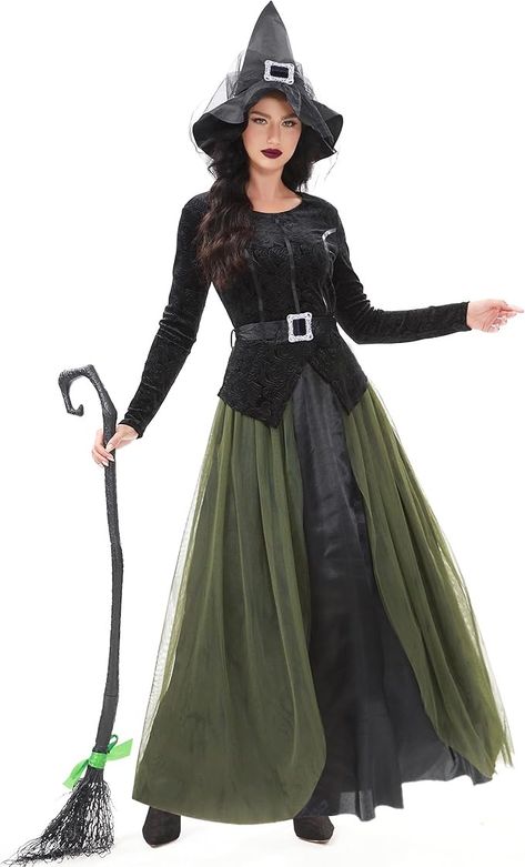 Costume For Women Halloween, Witches Costumes For Women, Up Cosplay, Plus Size Gothic, Teacher Halloween Costumes, Witch Cosplay, Witch Costumes, California Costumes, Gothic Witch