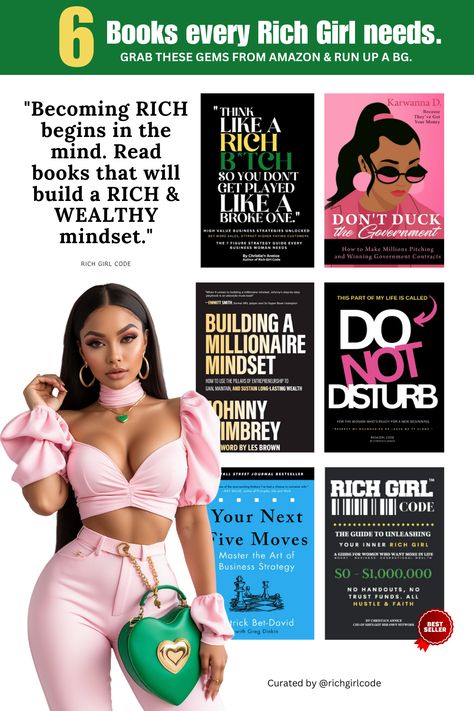 Books hold the secrets to success and abundance. Learn from the masters and boss up in silence. You got this babe! #amazonbestsellers #amazonbooks #richgirls #richgirlera #startingabusiness #womenempowerment #millionairelifestyle #wealthywomen Wealthy Women, Skin Natural Remedies, Getting Played, Girl Code, Make Millions, Natural Cold Remedies, Cold Home Remedies, Natural Cough Remedies, Girl Needs