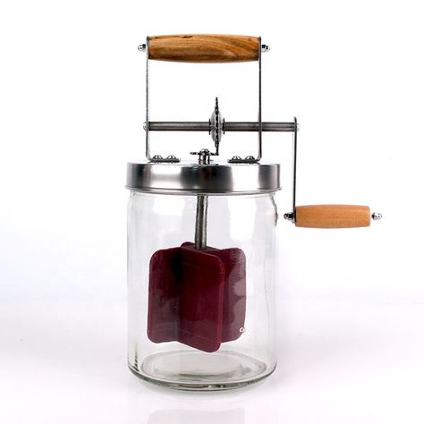 Hot sale 1L 1.5L homemade glass hand crank butter churn jar for sale https://m.alibaba.com/product/1600089766917/Hot-sale-1L--1.5L-homemade.html?__sceneInfo={"cacheTime":"1800000","type":"appDetailShare"} Butter Churner, Cultured Butter, Baking Gadgets, Butter Churn, Mason Jar Kitchen, Jars For Sale, Making Butter, Sandwich Makers, Churning Butter