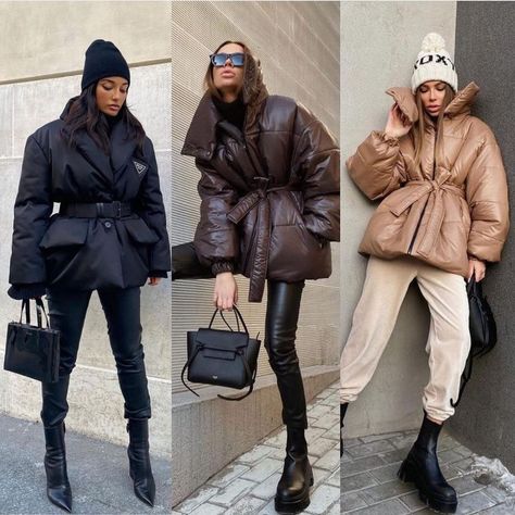 #americanstyle #ootd #style #fashion #onlineshopping #winterlook #winterfashion #winteroutfit #outfit #looks #winteroutfits #winterlooks ❤️ Feminine Winter Shoes, Puffer Jacket Outfit Winter Style, Fashion Trends Magazine, Winter Jacket Outfits, Puffer Jacket Outfit, Jacket Outfit Women, Outfit Looks, Trends Magazine, Winter Puffer Jackets